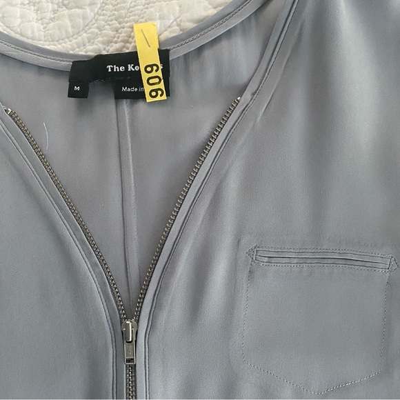 The Kooples Classic Zip Tank in Gray M - Picture 3 of 4
